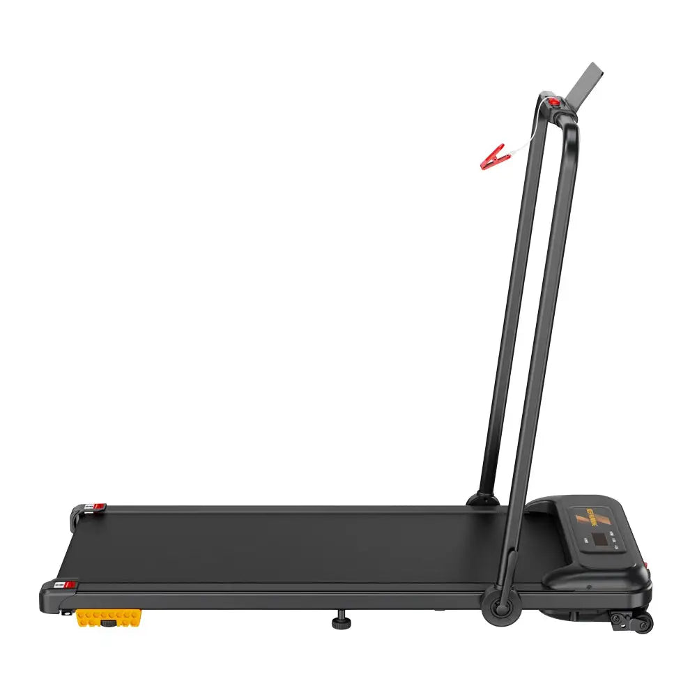 Wholesale Professional Cheap 1.5HP Motor Gym Fitness LED Screen 2 in 1 Electric Manual 2 Levels Incline Walking Pad Treadmill
