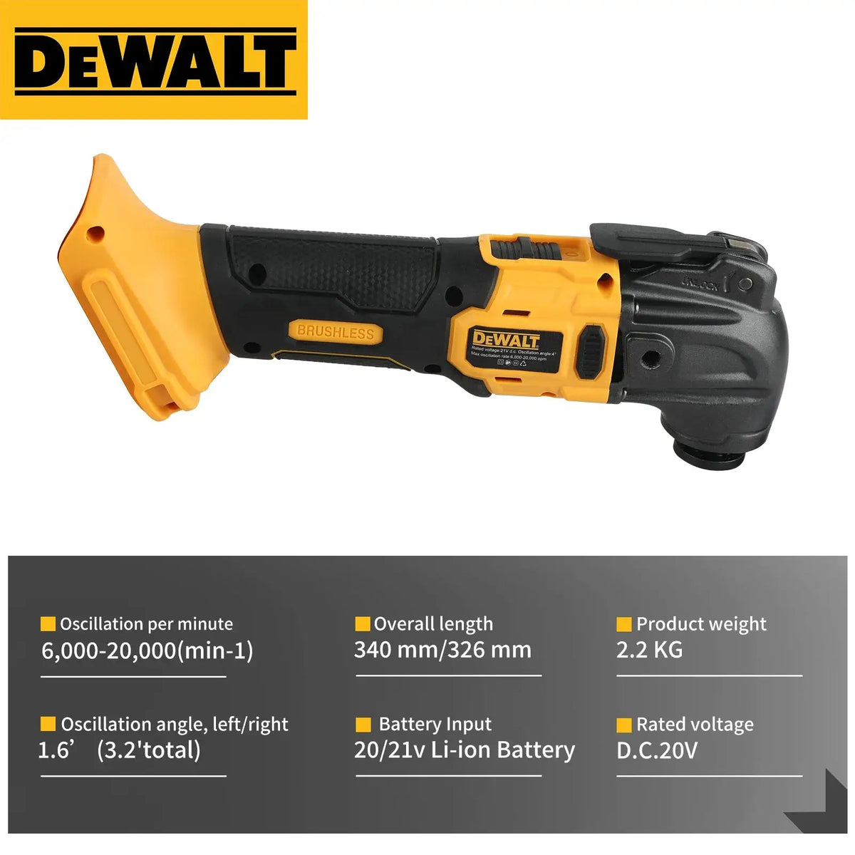 Dewalt Brushless Multitool Precision