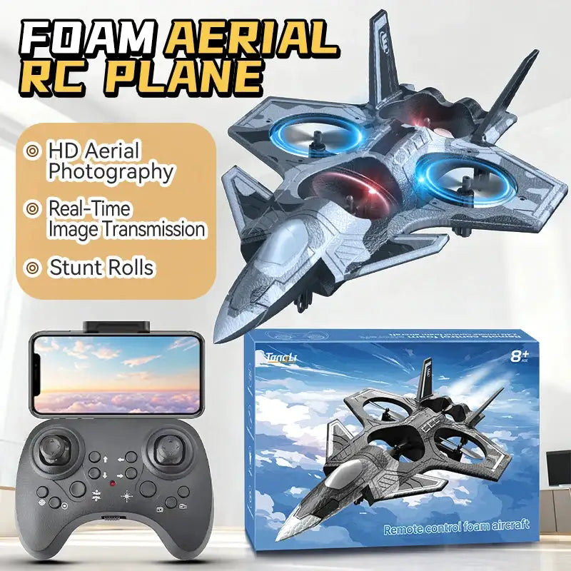 TongLi RC JI Fighter Stunt Plane Drone with HD Camera — product view 4