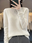 Crew Neck Winter Knit Sweater