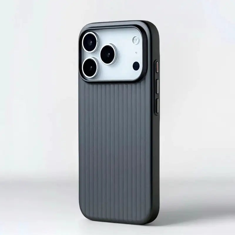 Fashion Plating Luggage Stripes For MagSafe Phone Case For iPhone 18 17 16 15 14 Pro Max Shockproof Wireless Charge Matte Cover
