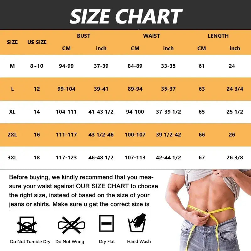 Men Slimming Compression Undershirt Body Shaper Vest 3XL
