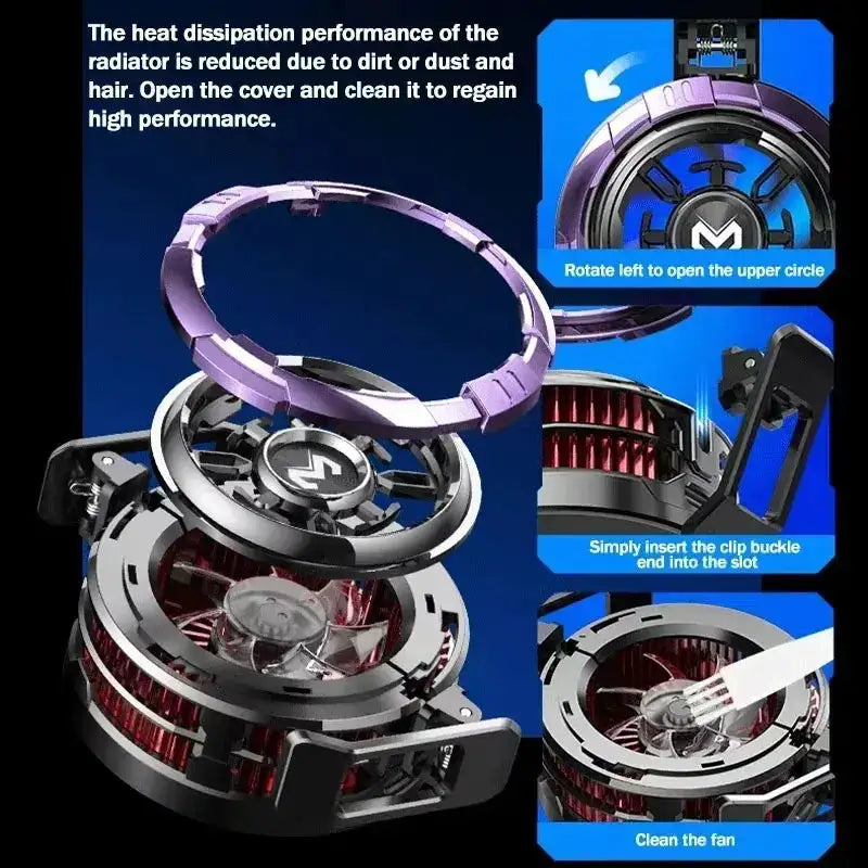 MEMO CX08 Pro Mobile Phone ICE Semiconductor Magnetic Frozen PUBG Game Cooler for IOS Universal Phone Cooling Radiator