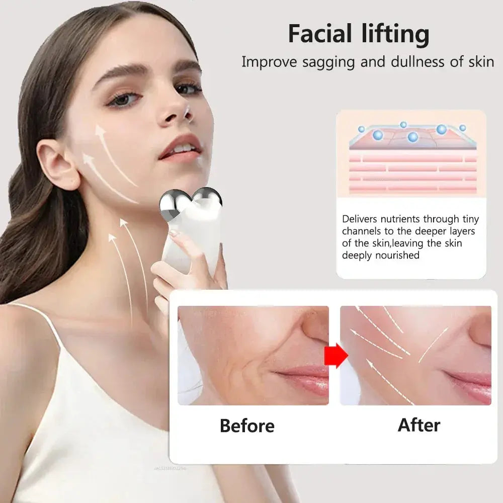 Face Lifting Massager EMS Microcurrent Anti Wrinkle Device