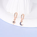 Silver Plated Earrings Rose Gold