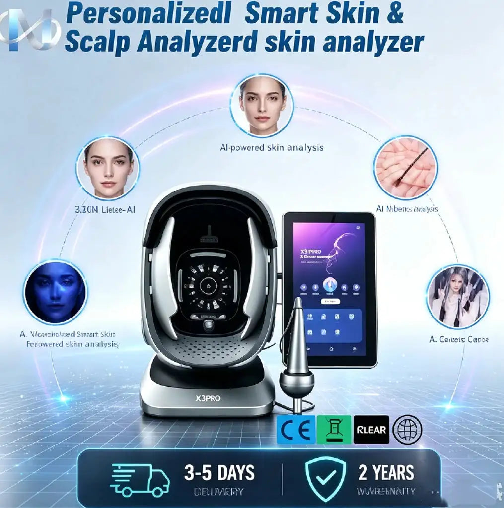 Professional AI Facial Skin Analyzer 15.6 Inch Touch Screen Scalp Tester Aging Prediction Skin Diagnostic Device for Beauty Salo