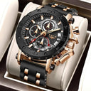 LIGE Luxury Chronograph Sports Watch Bold Style and Functionality