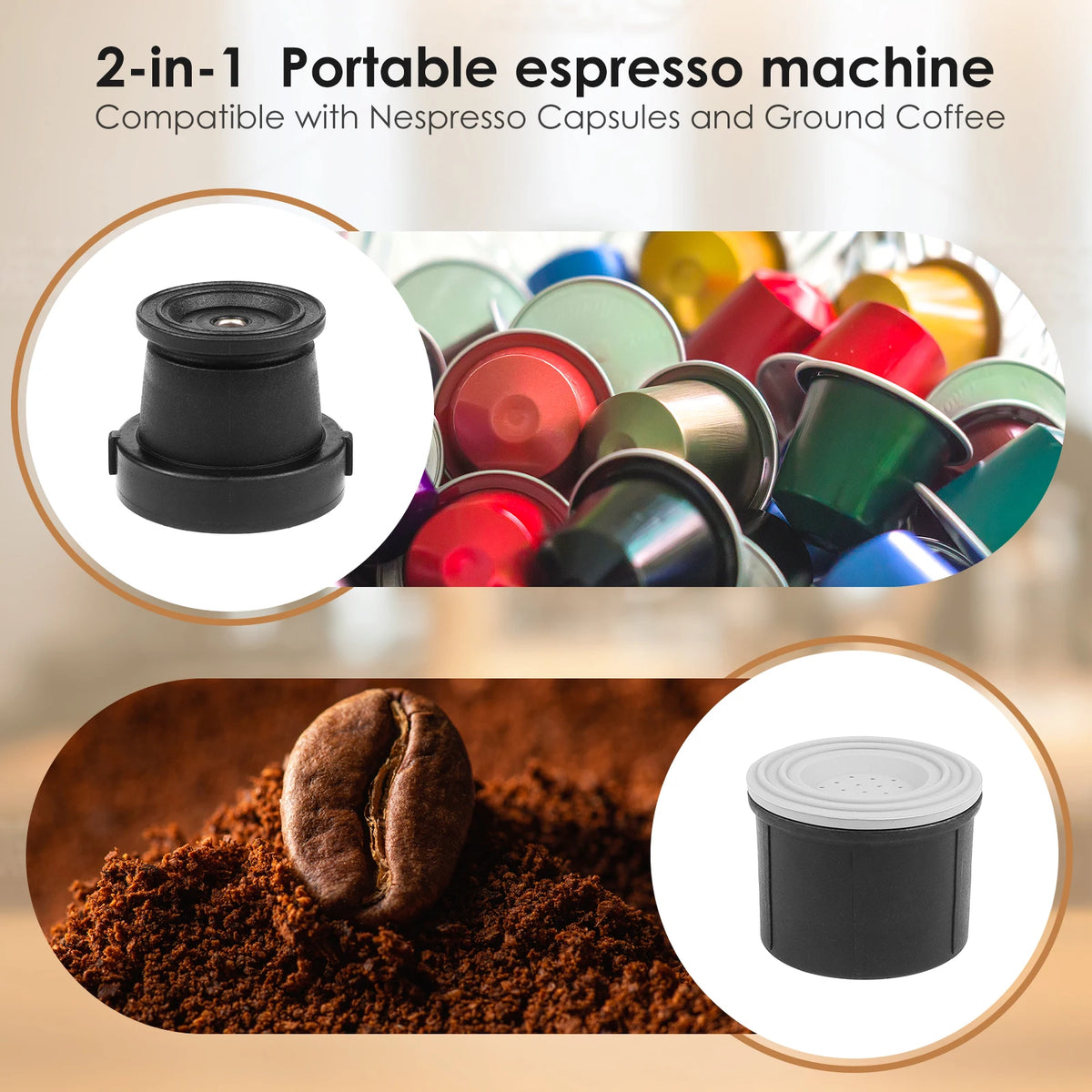 BioloMix In Manual Espresso Coffee Machine Hot/Cold Portable — product view 6