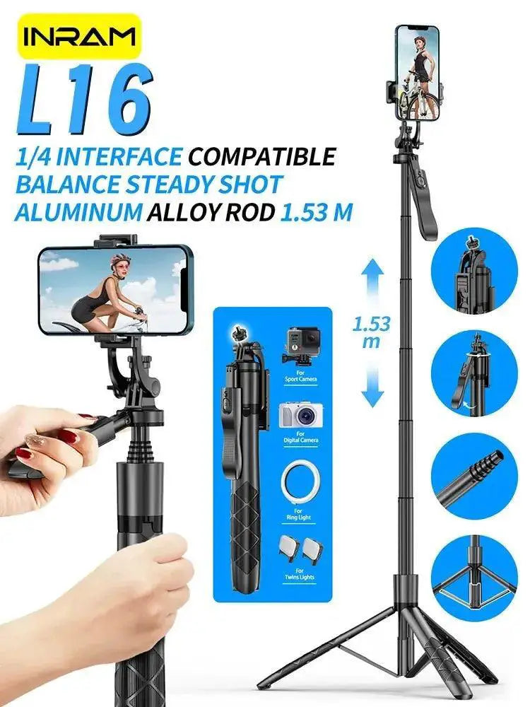 Wireless Selfie Stick Tripod Bluetooth Stand for GoPro