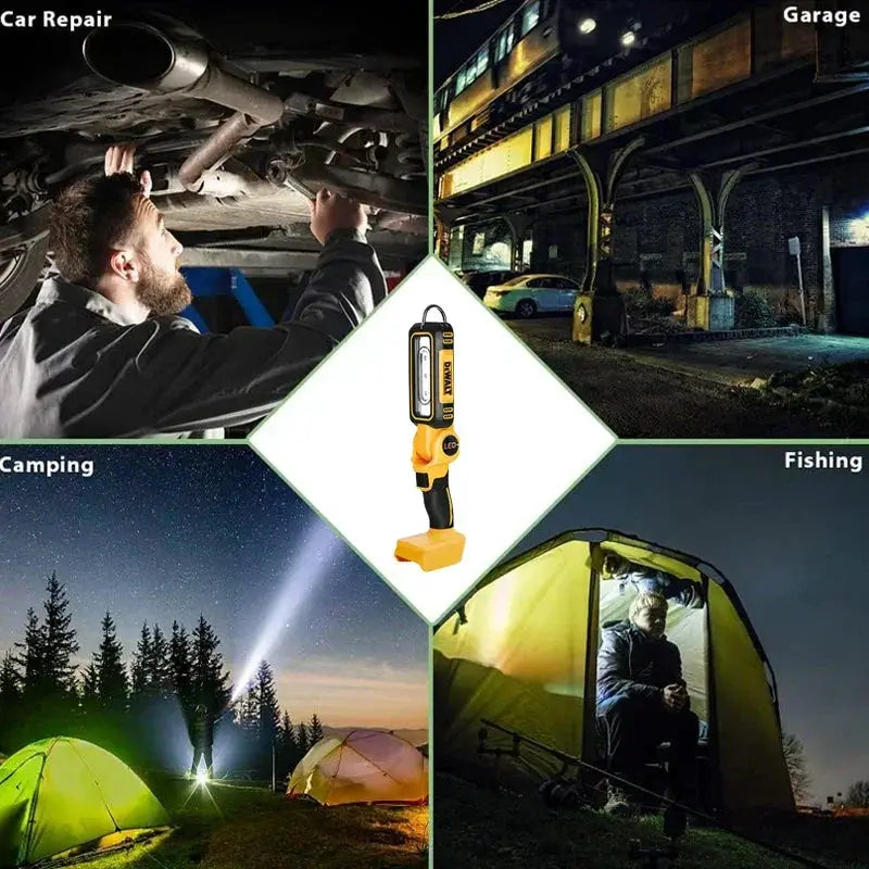 LED Work Light Portable Camping Torch 20V Battery Pack