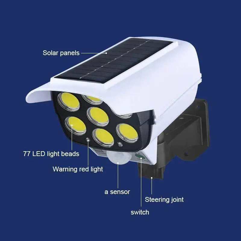 Solar Powered Wall Lamp Intelligent Remote Control