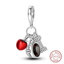 Red Series Charm Beads Sterling