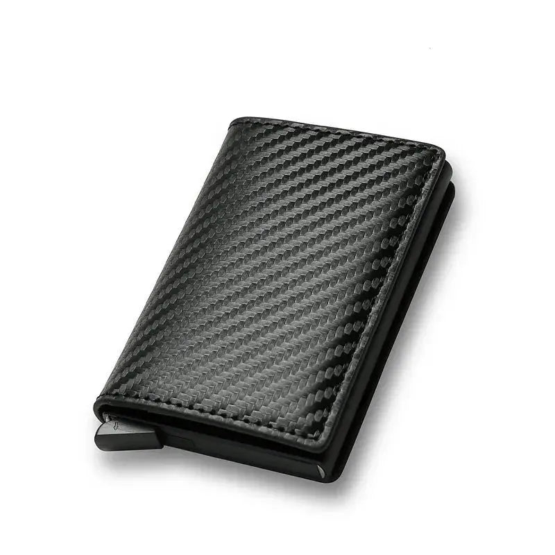 Dienqi Carbon RFID Wallet For Men Mini Slim Card Holder