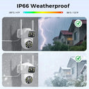4K Outdoor Dual Lens Camera for Home Use