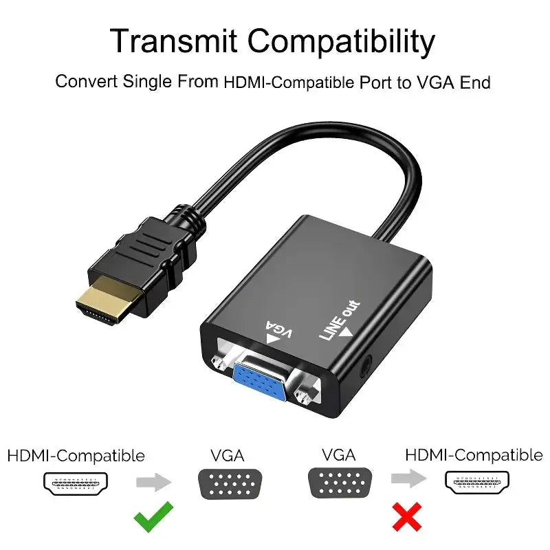 Hdmi To Vga Adapter With Audio — product view 6