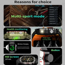 Military Smart Watch - IP67 BP Fitness Tracker