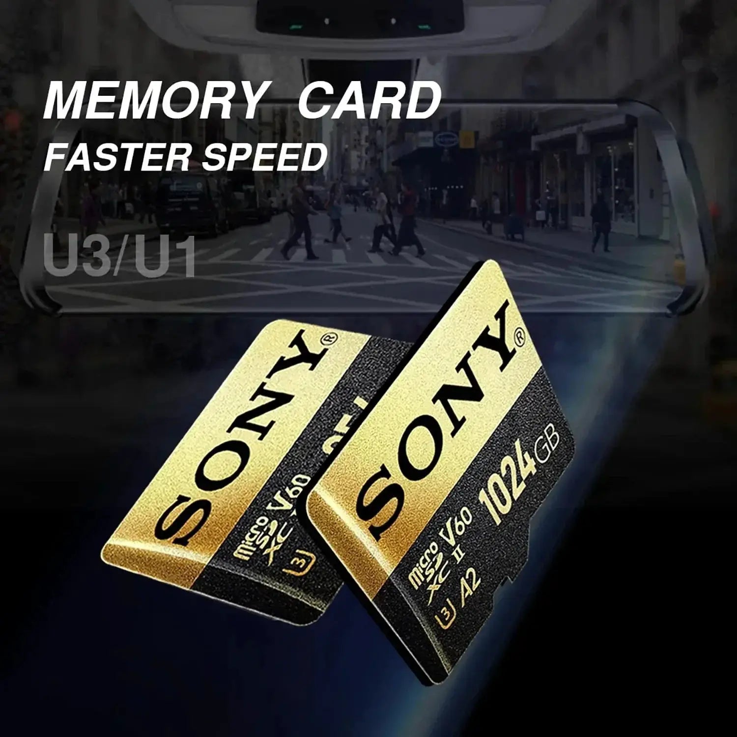 Sony Micro SD Card Mini 1TB High Speed C10 Memory Card