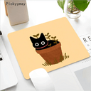 Black Cat Gaming Mousepad Stylish Desk Mat for Work Play