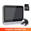 WSDCAM Mini WiFi Doorbell Two Way Talk Peephole 1080P Never Miss Visitors