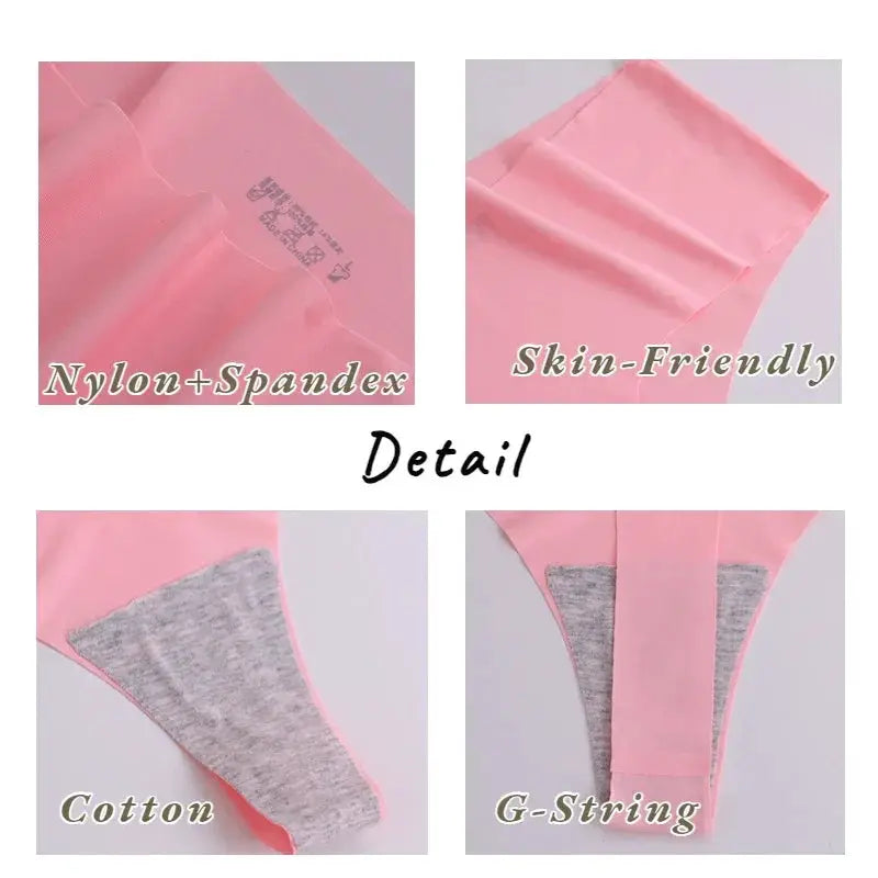 High Rise G String Panties Womens Soft Elasticity Lingerie