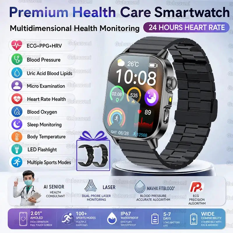 AI ECG Health Smart Watch For Men — product view 16