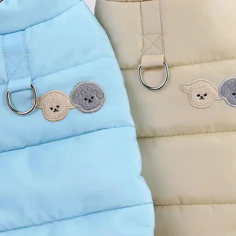 Warm Dog Jacket D Ring Vest for Chihuahua and French Bulldog