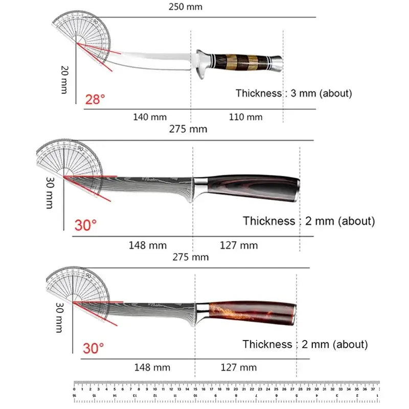 High Performance Sashimi And Boning Knife With Wooden Handle - OurLum.com
