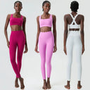 Women Two Piece Gym Set Breathable Quick Dry