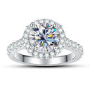 Moissanite Ring in Sterling Silver Carat