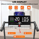 Armrest Telescopic Under Desk Walking Pad Treadmill LED Display
