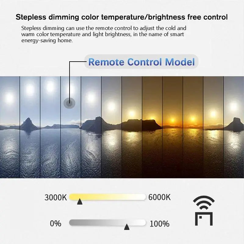 Dimmable LED Moonlight Ceiling Fixture For Modern Decor