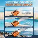 Portable Cooling Fan With Flashlight