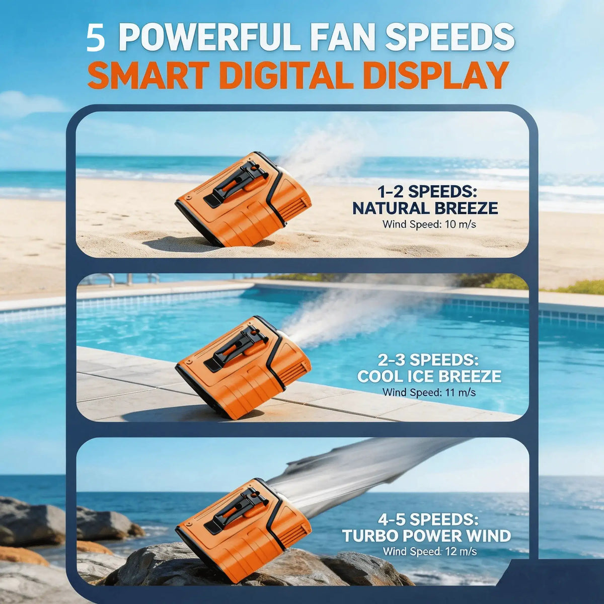 Portable Cooling Fan With Flashlight — product image 5