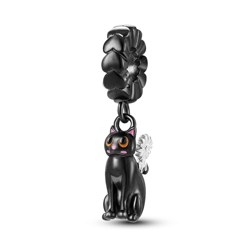 Cat Collection Silver Charm Bead