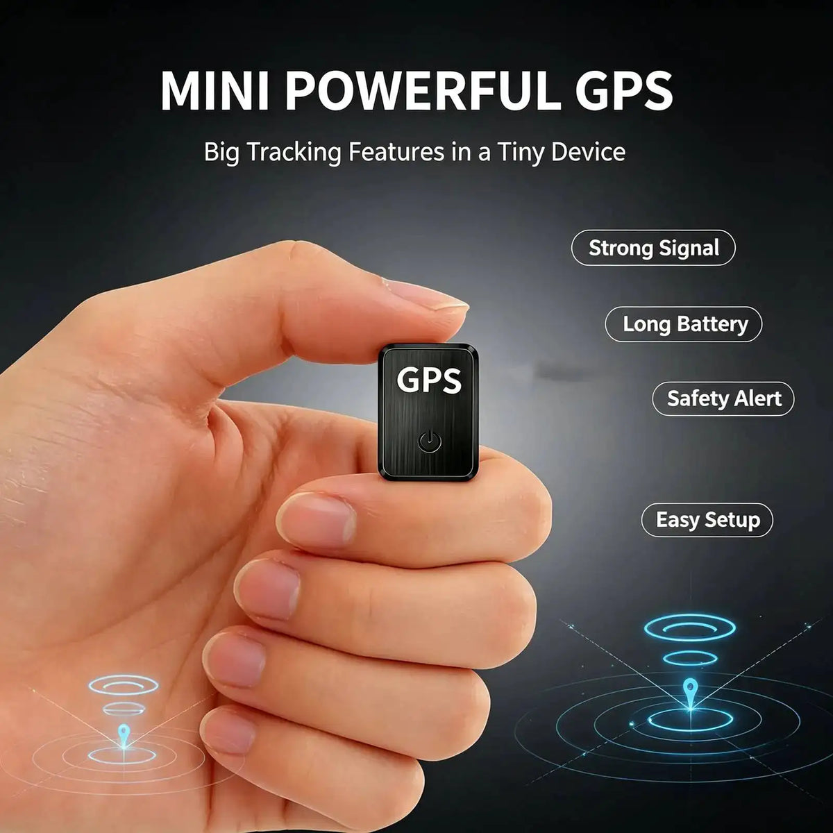 Mini GPS Tracker, Hidden ‑Time GPS Locator Y5 Standby — product view 1