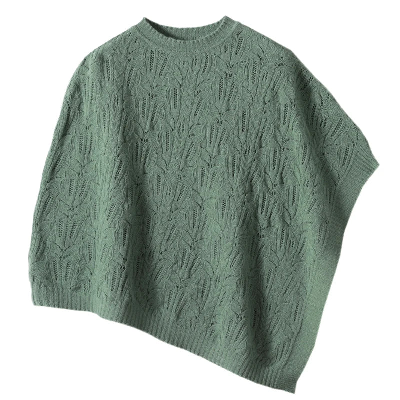 Cashmere Cable Knit Winter Poncho