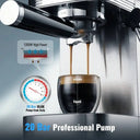 Espresso Machine, Professional Espresso Maker with Milk Frother