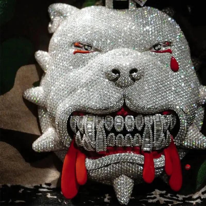 Bulldog Hip Hop Pendant Necklace — product image 2