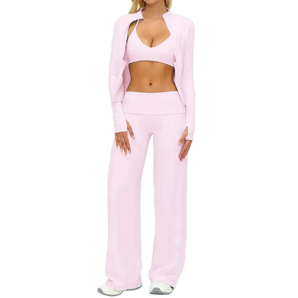 Women Yoga Set Breathable High Waist Leggings — product view 1