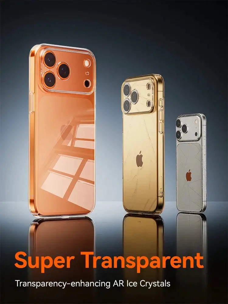 Joyroom Case For iPhone 18 Pro Max Case Crystal Transparent No Yellowing Lens Protection Cover For iPhone 17 16 15 Pro Max Case