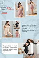 Open-Breasted Adjustable Shapewear Bodysuit for Women