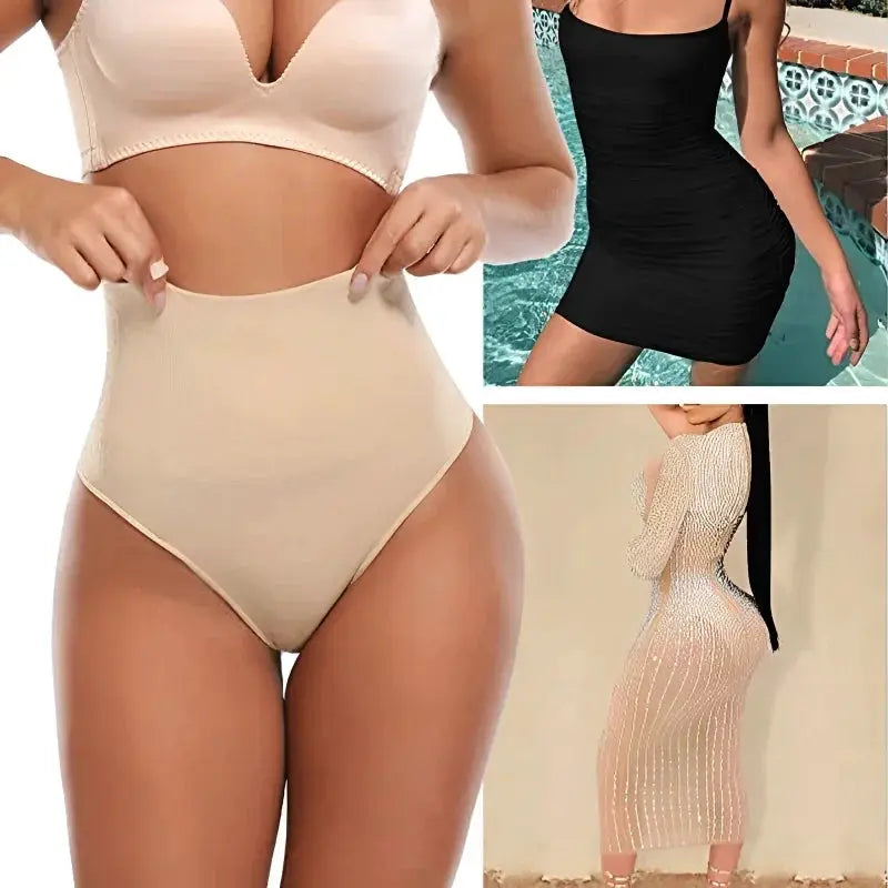 Sexy Women Thong Shaper High Waist Tummy Control Panties