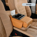 Car Armrest Pad - Raised Comfort And Cup Storage.