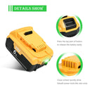 For Screwdriver 20V 6.0Ah 9.0Ah DCB200 Lithium Ion Battery