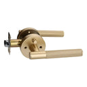 Matte Gold Privacy Door Handle Lever
