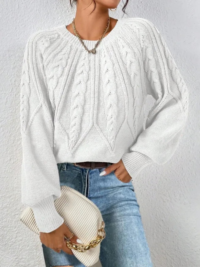 Ribbed Long Sleeve Commuter Sweater