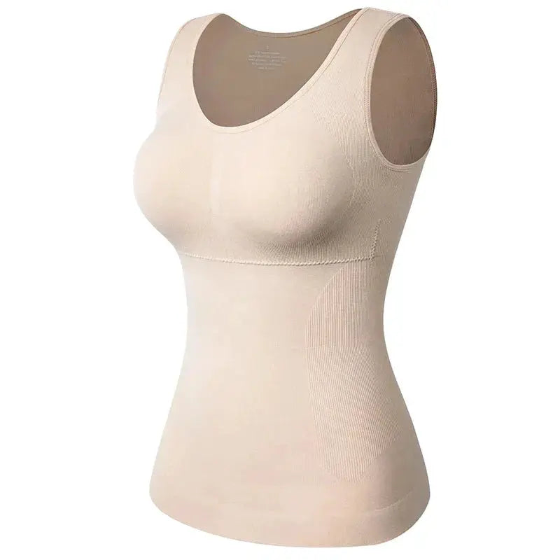 Plus Size Tummy Control Shapewear With Built In Bra