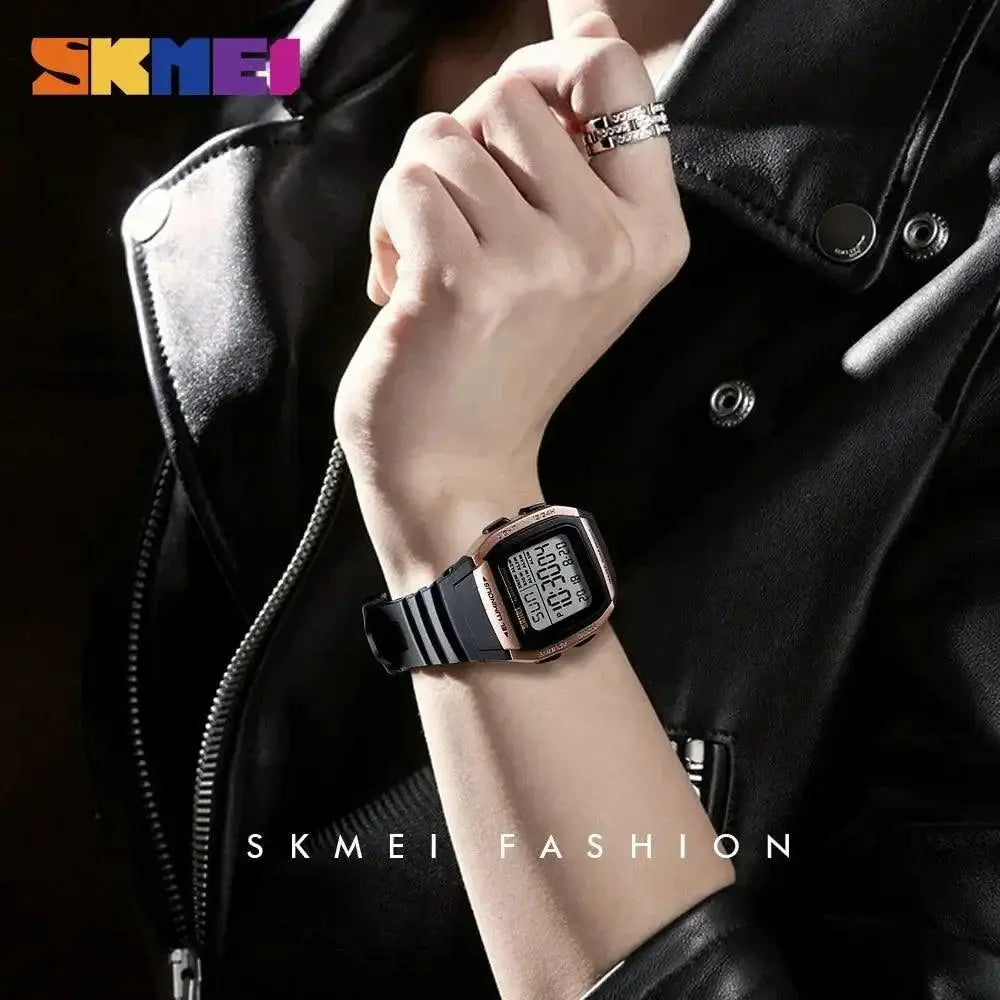 Digital Watch Dual Time Chronograph Men Digital Timepiece