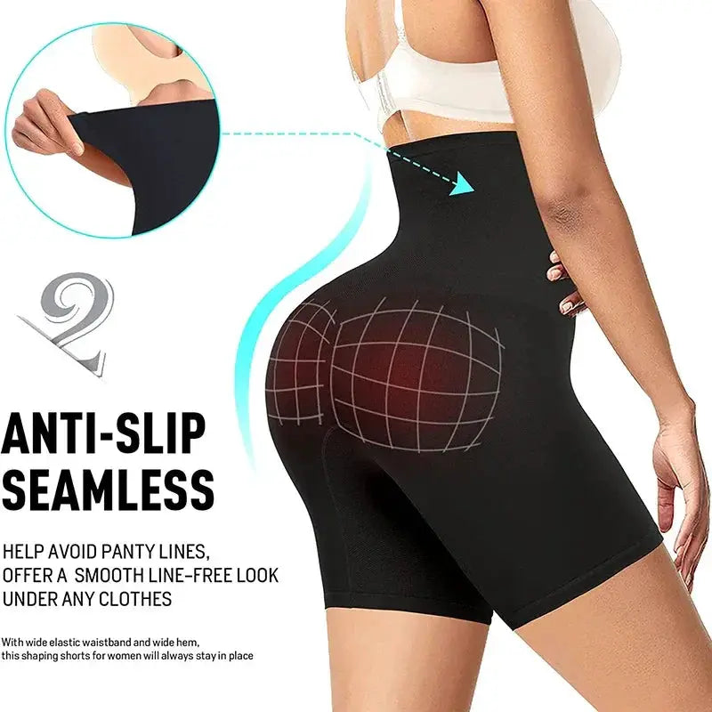 High Waisted Shapewear Shorts For Women Tummy Control