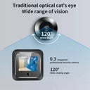 See Visitors Clearly With 2.4 Inch Peephole Door Viewer 120 Degree HD Monitor